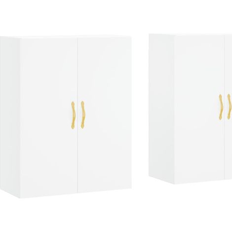 Maison Exclusive - Mobili a Parete 2 pz Bianc69,5x34x90 cm
