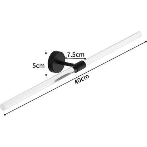 Portasciugamani da 40 cm (16 pollici), asta portasciugamani in acrilico trasparente con struttura in acciaio inox