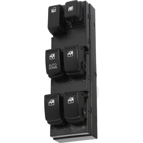 93570-EF000 Interrupteur de lève-vitre pour Hyundai Kia Sportage 2005-2010, commande le lève-vitre électrique, interrupteur principal côté conducteur.