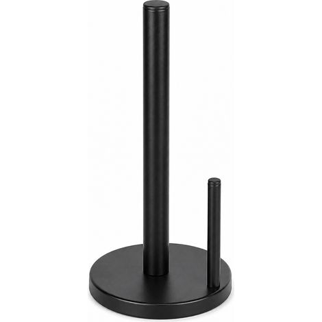 Porte Essuie Tout sur Pied en Métal pour Cuisine Noir 15 cm (1/5)