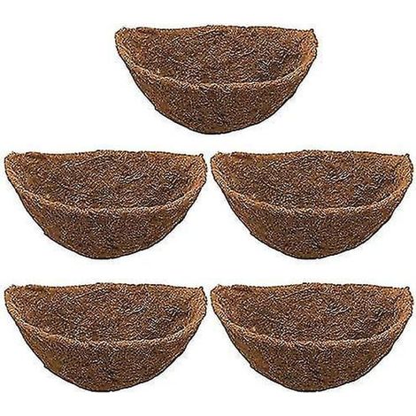 Filiyano-Doublure pour pot de fleurs, pot pour plante araignée, pot en cocotier, pot de fleurs en plastique, doublure pour panier à fleurs en fer (1/3)