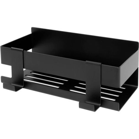 Black Shower Caddy - No Drilling Shower Caddy - Stainless Steel Shelf - Ideal for Showers and Bathrooms - Bathroom Shower Caddy - Holds up to 10 kg - Shower Gel, Shampoo Holder MUMU (1/4)