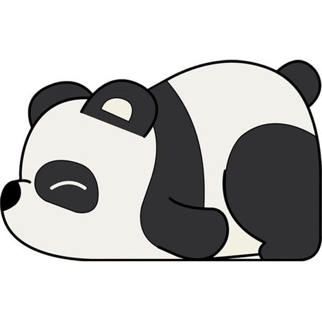 Weiche Toilettenmatte aus Kieselgur, Panda-Motiv, 50 x 80 cm, wasserabsorbierend und rutschfest, Eingangsmatte mit Cartoon-Muster (1/5)