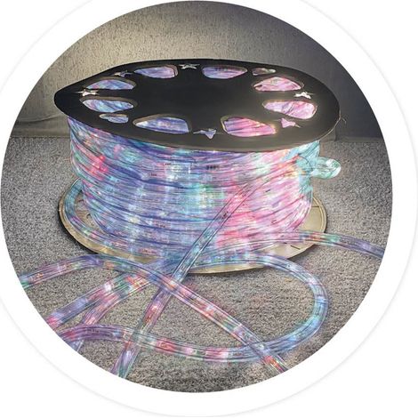 Rouleau 48M tube LED flexible 8 fonctions RGB