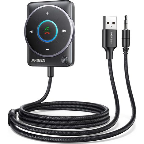 Récepteur Bluetooth 5.4 Voiture Adaptateur Jack 3.5mm Auxiliaire pour Stéréo Haut-Parleur Enciente Recepteur Autoradio Micro Intégré Appel Main Libres (1/5)