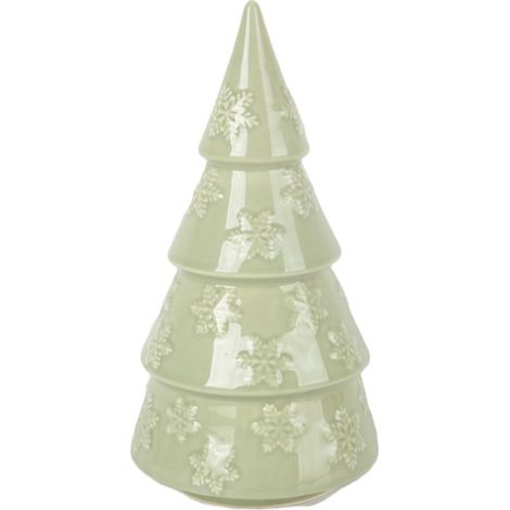 TrendLine Deko Tannenbaum Keramik Ø 13 x 26 cm grün