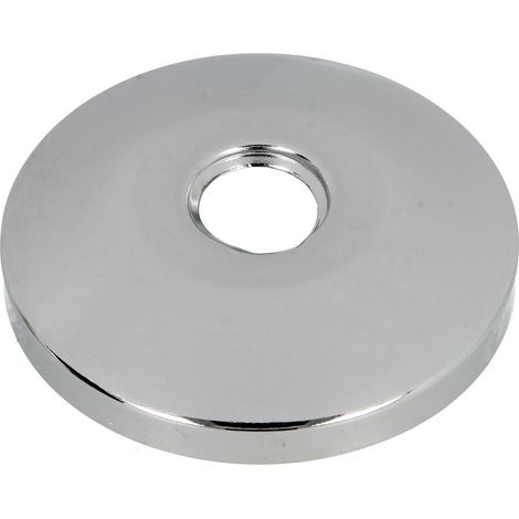 Rosace filetée, laiton chromé 70 mm x 3/8 x 15 mm