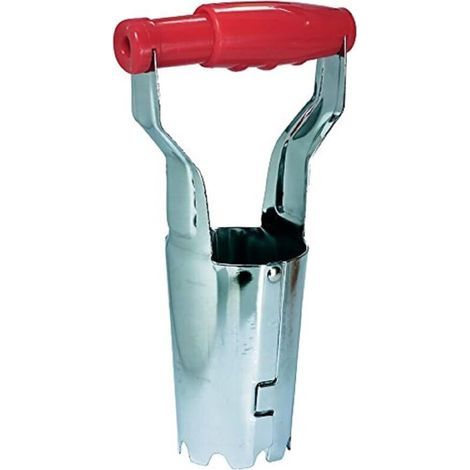 Planteuse automatique de bulbes, transplantoir de semis de légumes et de fleurs, outil de plantation de semis agricoles, manche en plastique, rouge (1/5)