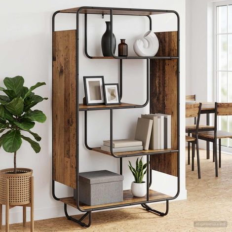 vidaXL Buffet haut Bois ancien 80 x 37,5 x 144 cm Bois d'ingénierie (1/5)