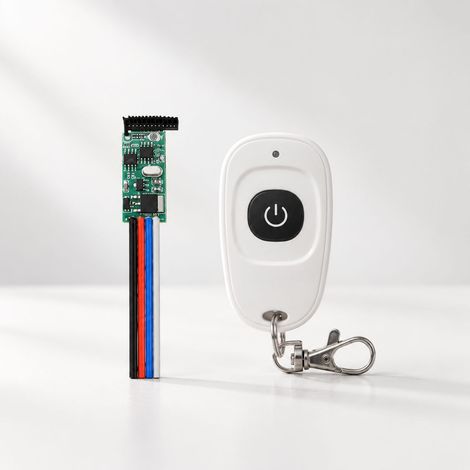 Kit relais RF 433 MHz 12 V CC, 4 modes 1 A, compact noir, pour porte garage et LED (1/5)