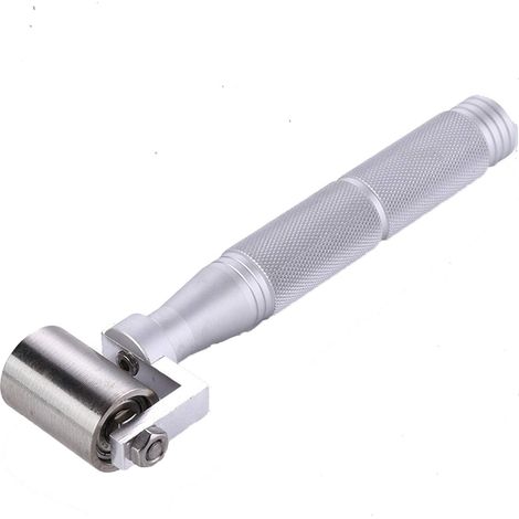 Pressure Roller Wallpaper Seam Roller Stainless Steel,with Aluminum Alloy Handle,Press Roller Wall Paper Seam Decoration Tool,Used for Ordinary Wallpaper, Thick Wallpaper, Nonwoven Fabrics Etc(34mm) (1/5)