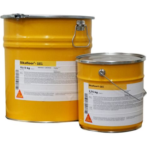 Sikafloor®-381 - Revestimiento epoxi bicomponente de alta resistencia química - 25 kg - Juego A+B - Gris guijarro RAL 7032