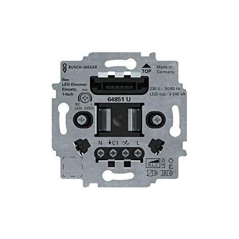 Busch-Jaeger 64851 U Dimmer nero compatto
