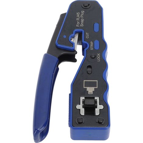 Pince à sertir Ethernet traversante RJ45 CAT6, kit de coupe-sertissage traversant (1/5)