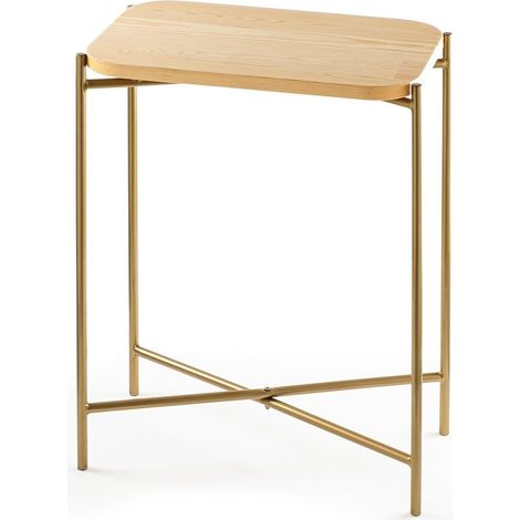 Tavolino rettangolare con gambe in metallo H56 cm - JAMIE