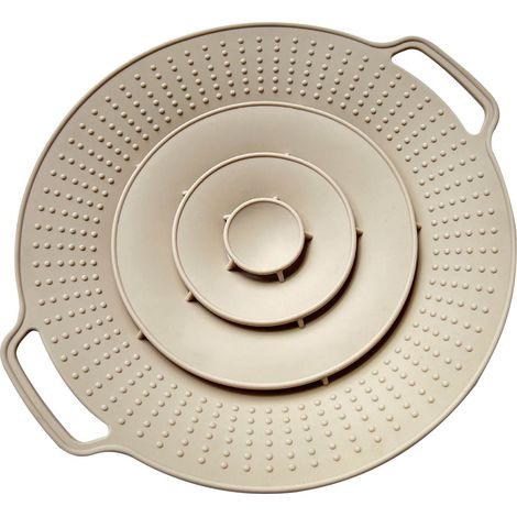 Couvercle En Gel De Silice - Anti-débordement Pour Cuisinière - Compatible Avec Casseroles Et Poches De 15 À 26,5 Cm - 335 X 300 X 20 Mm - 1 Pièce (1/5)