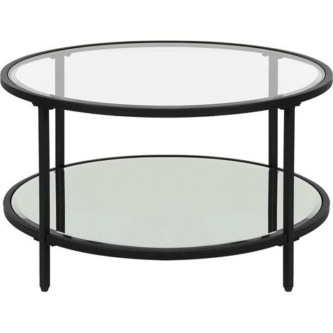 Couchtisch BIRNEY Sicherheitsglas Schwarz