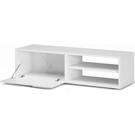 Mobile porta Tv 130 cm bianco lucido - Kikua