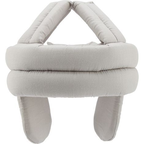 Chapeau de protection Casquette de tête de personne gée Casque de sécurité Protection auditive du vieil homme Prévention des chutes (Gris) (1/5)
