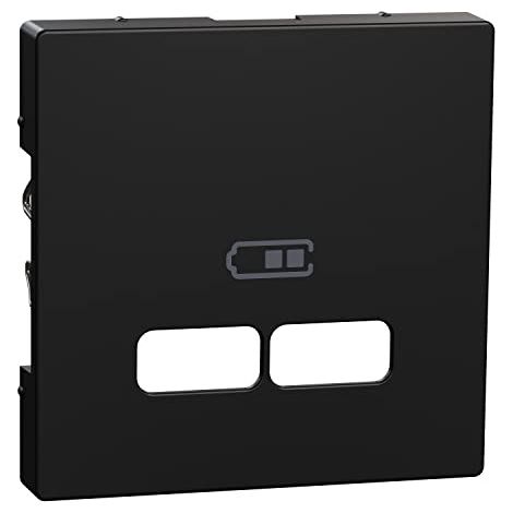 MERTEN MEG4367-0403 PLAQUE CENTRALE POUR STATION DE CHARGE USB NOIR MAT