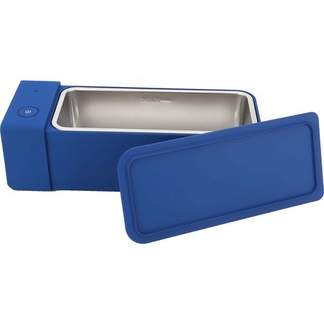 Nettoyeur Ultrasonique Mini 600ml 50kHz Cuve à Ultrasons Machine de Nettoyage MK186 Bleu Prise UE 220-240V (1/5)