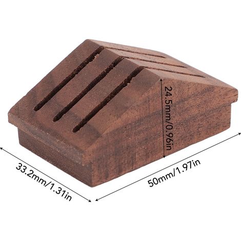 Ortviai Support pour tamis à café en bois de noyer – 51/53/58 mm – Design compact et élégant pour comptoir (1/4)