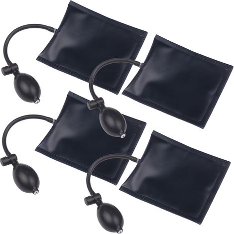 Lot de 4 coussins de levage gonflables pour portes et fenêtres, cales d'alignement, pince de nivellement, charge max 160 kg, valve métallique (1/4)