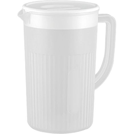 Pichet en Plastique avec Couvercle Grande Capacité Résistant à la Haute Température pour Jus et Thé Blanc (1/5)
