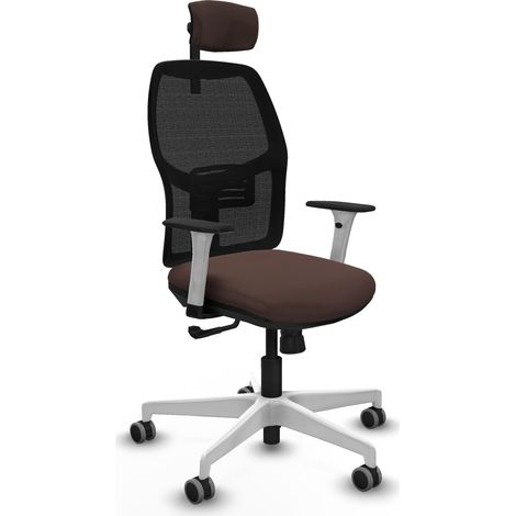 Silla de oficina piqueras y crespo Alfera blanco reposacabezas ajustable (1/2)