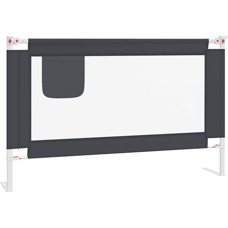 Maison Exclusive - Kleinkind-Bettschutzgitter Dunkelgrau 120x25 c