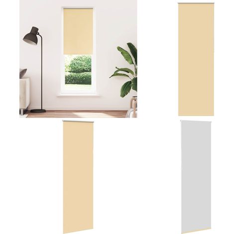 vidaXL Verdunkelungsrollo Beige 75x210cm Stoffbreite 70,7 cm Polyester (1/5)