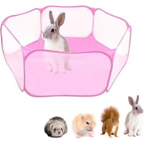 Parc à Chiot - Non spécifié - 120cm - Rose - Pliable - Portable