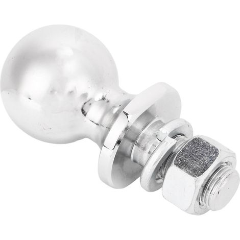 Boule d'attelage à écrou hexagonal chromé de 1 7/8 po de diamètre pour VTT, UTV et tracteur de pelouse, tige de 5/8 x 1 3/4 po, capacité de 2 000 lb (1/5)