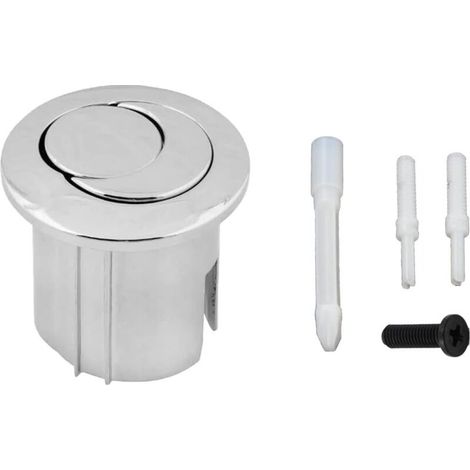 Bouton de chasse d\\'eau double style D2D double pression demi-lune à portée courte portée AH0001800R Compatible avec le réservoir de chasse d\\'eau ROCA D2D Bouton poussoir WC 822043001 (1/5)