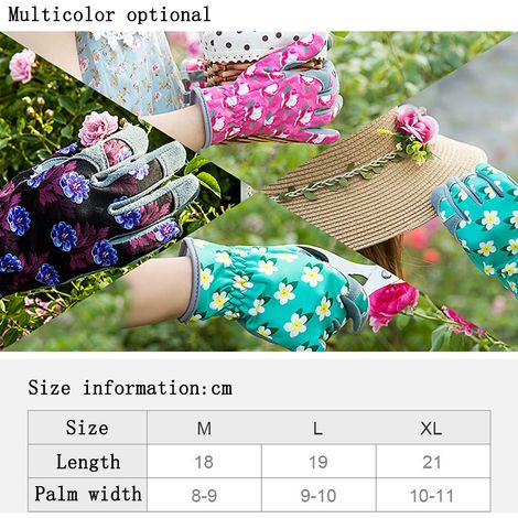 Gants De Jardinage - Cuir De Vache - Paume Renforcée - Doigts Et Pouce Renforcés - Imperméable Léger - Tailles Multiples - Par 1 (1/5)