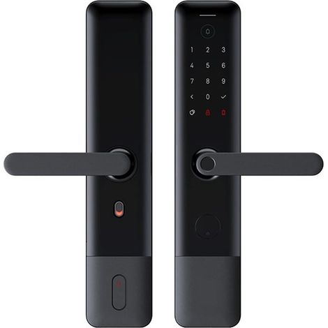 Serrure de Porte Intelligente Serrure de Porte Intelligente E Mot de Passe d'empreintes digitales Bluetooth déverrouiller détecter Le Travail d'alarme (1/5)