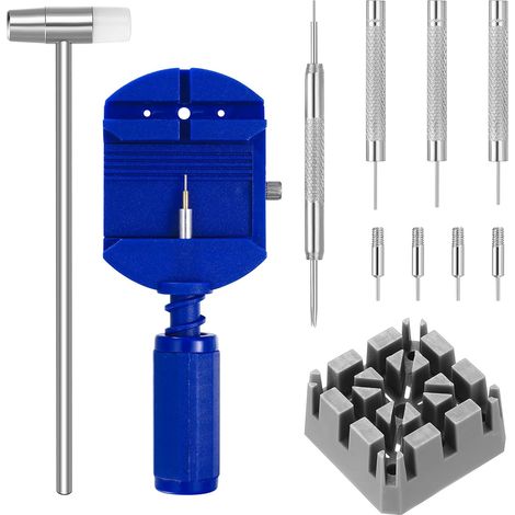 Kit Outil Montre - 12 Pièces - Extracteur Maillons Bracelet - Ouvre Boîtier - Chasse Goupille - Réparation Horlogerie - Pour Ajustement Bracelet Montre - Lot Complet