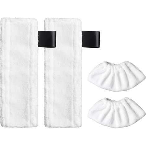replacement Cleaning Cloth For Karcher Easyfix Sc2, Sc3, Sc4, Sc5 Steam Cleaner (2 Cleaning Cloth + 2 Cloth Pad) (1/4)