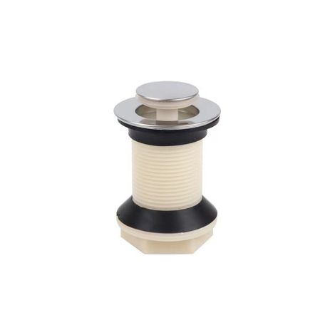 BOUCHON DE VIDANGE UNIVERSEL CLICK CLACK POUR LAVABO, ÉVIER, BIDET 1/4" 02062