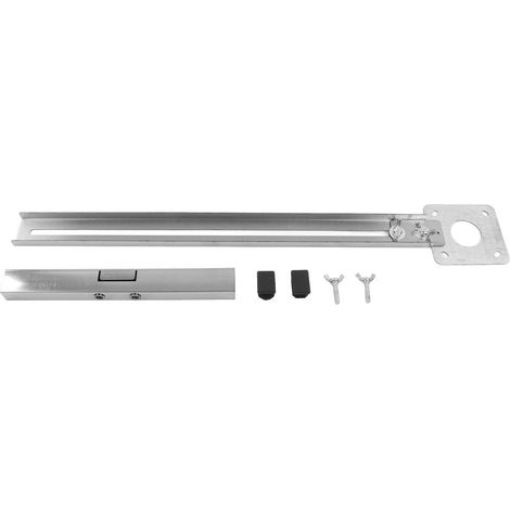 Gabarit de coupe circulaire pour le travail du bois, en acier allié, facile à utiliser, Guide de coupe, argent (1/5)