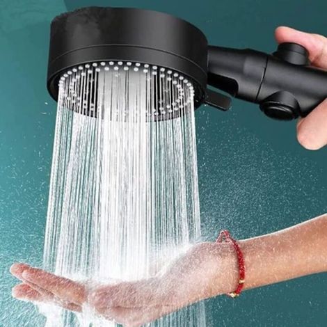 Douchette haute pression avec 5 modes de fonctionnement et fonction d'économie d'eau, interrupteur marche/arrêt. - AquaForge (1/5)