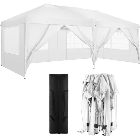 Gazebo, Tissu Imperméable, Hauteur Réglable (1/2)