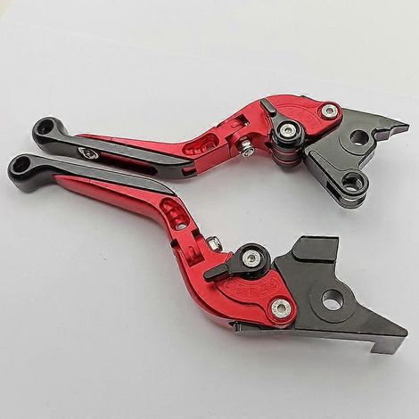 Poignée de klaxon de frein réglable pour motos Gucci Brevard 850/1100 (rouge, télescopique et pliable) (1/5)