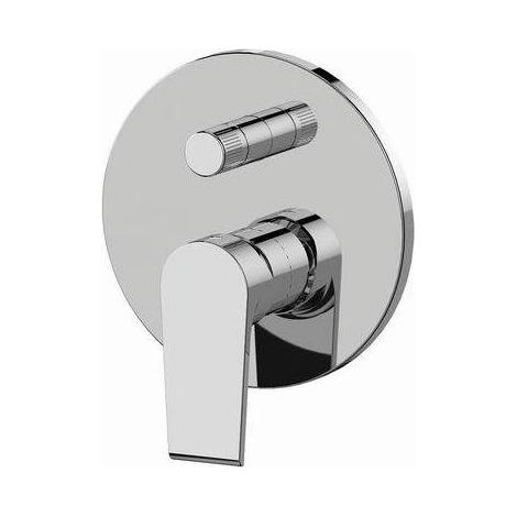 MISCELATORE INCASSO DOCCIA C/DEVIATORE 2 VIE A VITONE LINEA ARTIC Misura: Visual Inox
