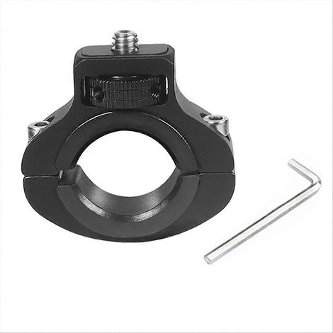 Fahrrad-/Motorradlenkerhalterung für Action-Kamera/Stabilisator mit 1/4"-Schraube (Schwarz) (1/5)