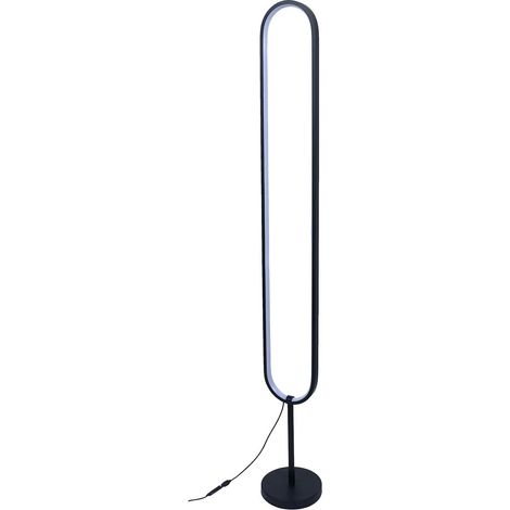 Lampe LED Ovale sur Pied H120cm Eclairage Blanc Chaud (1/5)