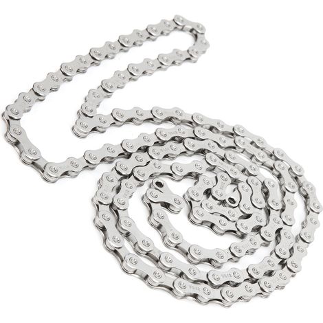 Chaîne de Vélo de Montagne VG Sports 12 Vitesses 126 Maillons 1/2" x 11/128" Argentée (1/5)