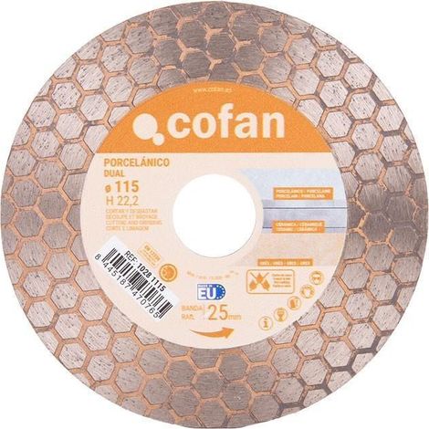 Disco porcelánico dual para cortar y desbastar 115mm H22,2 (1/5)