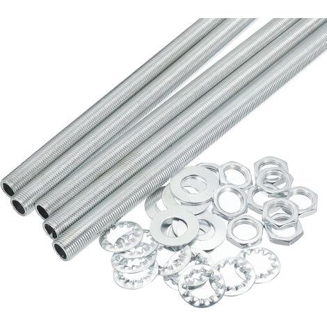 30cm Tige Filetée Creuse Encoches Écrous Rondelles 1/8Ip 35Pcs (1/5)