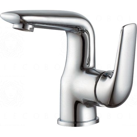 Rubinetto lavabo monocomando con leva laterale Mia – cromo (1/5)
